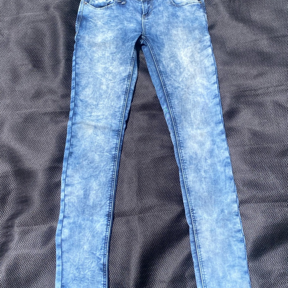 Bench Acid Wash Skinny Jeans – 80s Retro Vintage Style (Size 25/32)